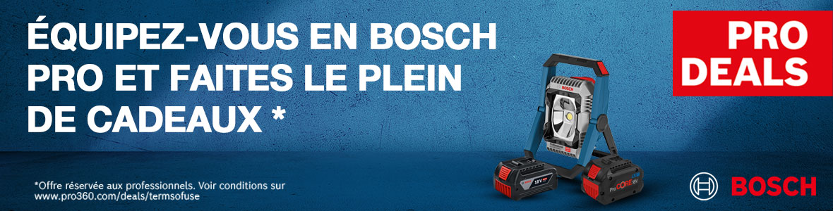 pro deal bosch ACHETEZ UN OUTIL 18V + RECEVEZ UN CADEAU